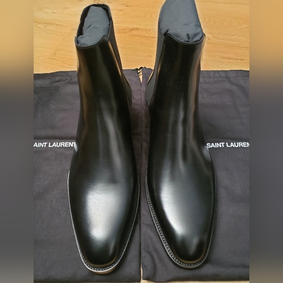 Saint Laurent Mens Wyatt 30 Chelsea Boots size 42 1/2 NEW - Picture 3 of 13